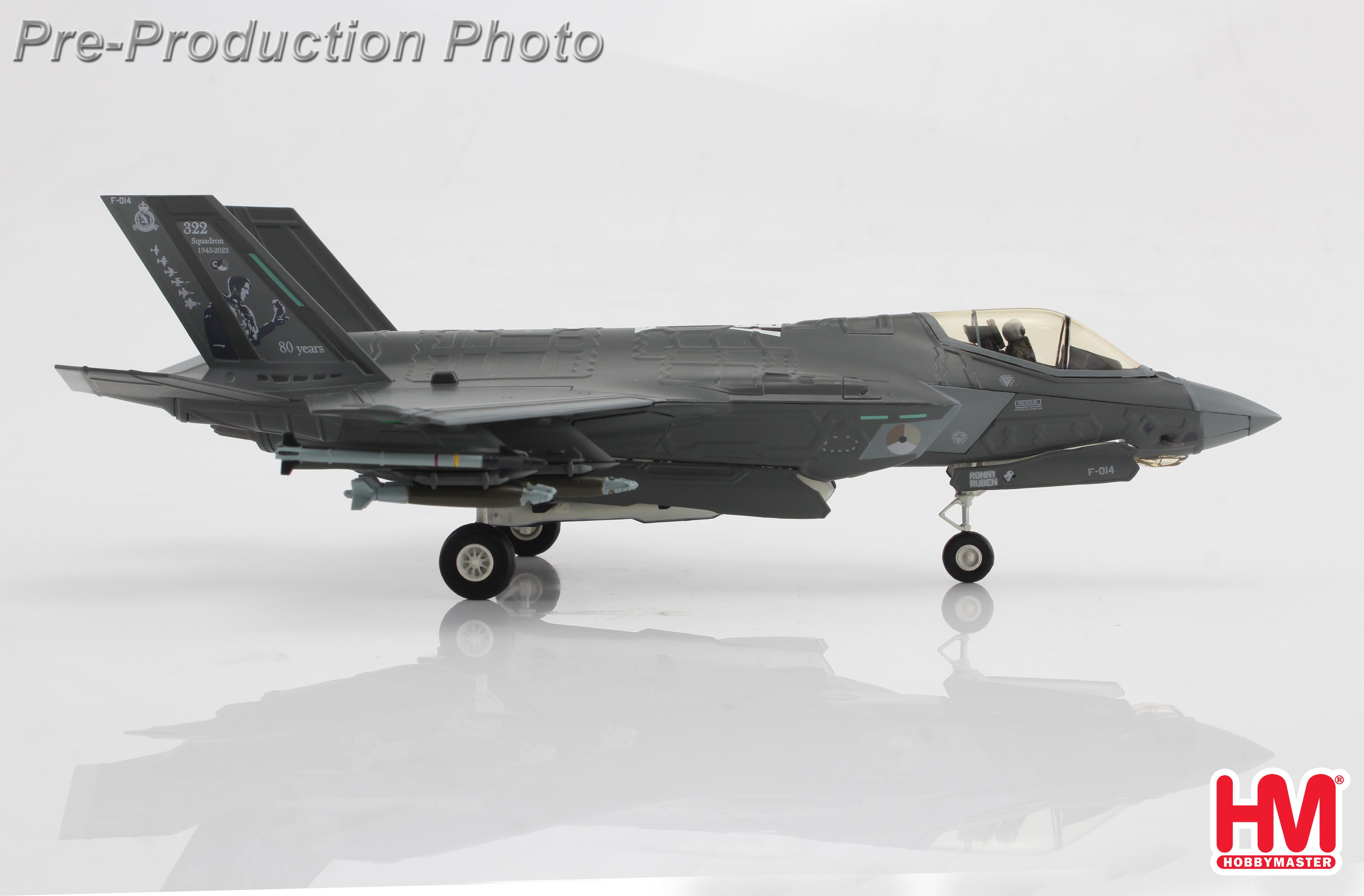 ホビーマスター Lockheed F-35A Lightning II F-35A Lightning II F-014, 322 Sqn., RNLAF, 2023